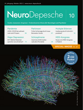 Titelseite Neuro-Depesche 10/2022