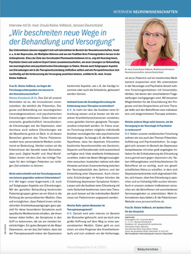 Titelseite Interview Dr. Ursula Kleine-Voßbeck Janssen Deutschland 5-6/2023