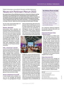 Titelseite Sonderpublikation Parkinson Stadapharm 9/2023