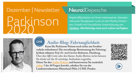 Hier ist ein Vorschaubild des Newsletter Parkinson November 2020 der Neuro-Depesche
