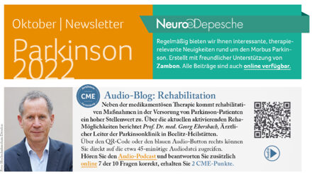 Hier ist ein Vorschaubild des Newsletter Parkinson Oktober 2022 der Neuro-Depesche