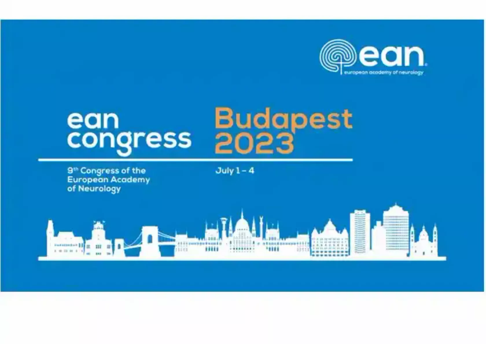 Kongresslogo EAN Congress 2023 in Budapest.
