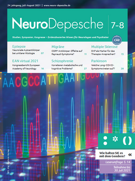 Titelseite Neuro-Depesche 7-8/2021