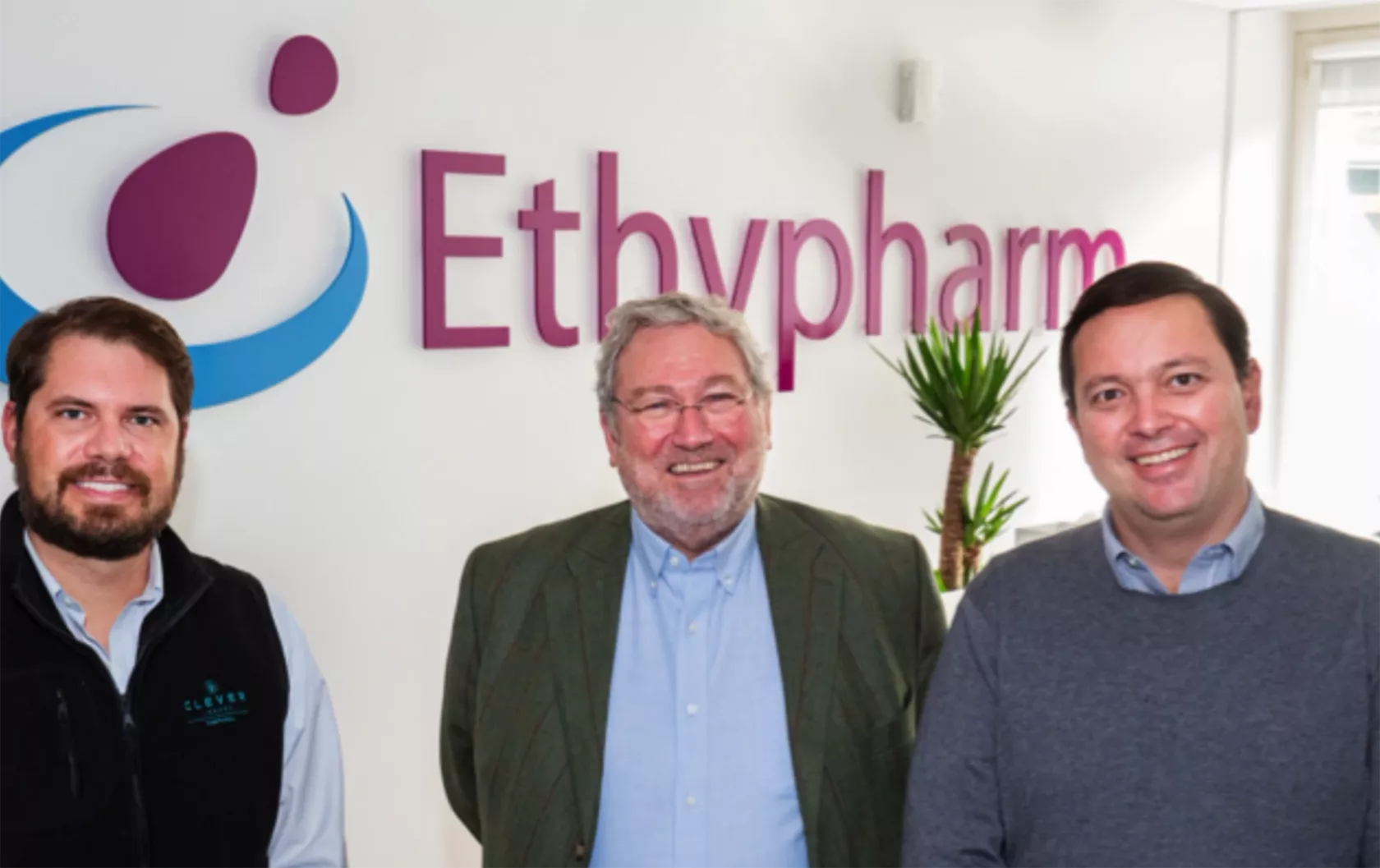 Kyle Detwiler, CEO Clever Leaves; Ruud Helwig, Managing Director Ethypharm Deutschland; Andrés Fajardo, President Clever Leaves